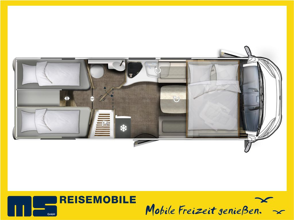 Eura Mobil INTEGRA LINE 720 EF/180PS/EINZELBETTEN & HUBBETT - Интегрированный автодом: фото 2 Eura Mobil INTEGRA LINE 720 EF/180PS/EINZELBETTEN & HUBBETT - Интегрированный автодом: фото 2