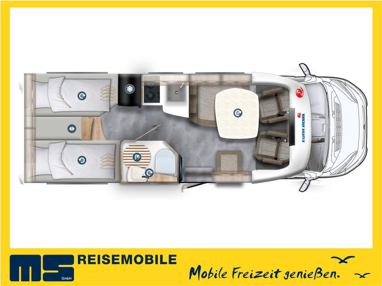 Eura Mobil PROFILA T 695 EB / MODELL 2026 / EINZELBETTEN - Полуинтегрированный автодом: фото 2 Eura Mobil PROFILA T 695 EB / MODELL 2026 / EINZELBETTEN - Полуинтегрированный автодом: фото 2