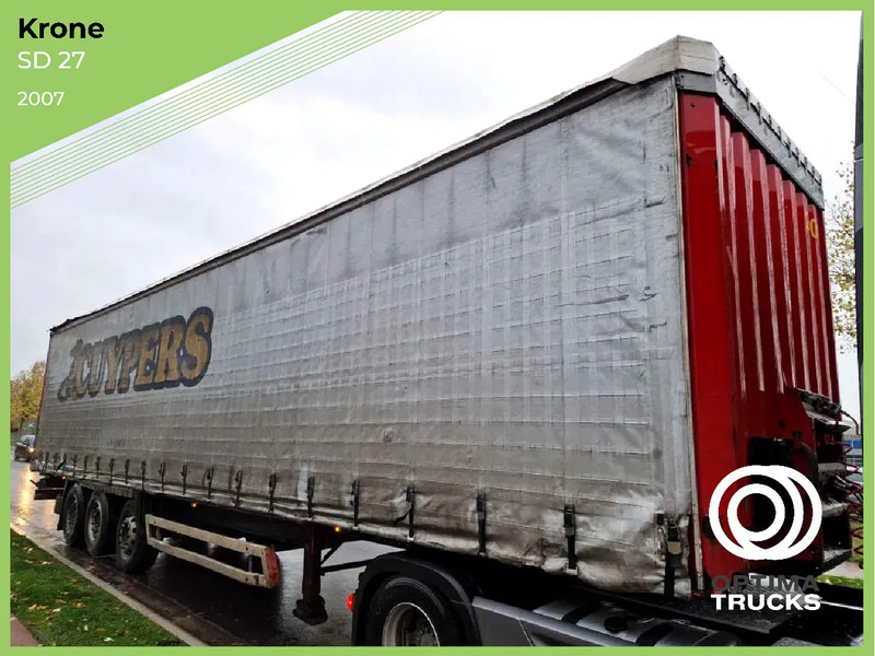 Krone SD 27 / HUBDACH / TOIT LEVANT / HEFDAK / COIL / COILMULDE / FOSSE Á BOBINE - Тентованный полуприцеп: фото 1 Krone SD 27 / HUBDACH / TOIT LEVANT / HEFDAK / COIL / COILMULDE / FOSSE Á BOBINE - Тентованный полуприцеп: фото 1