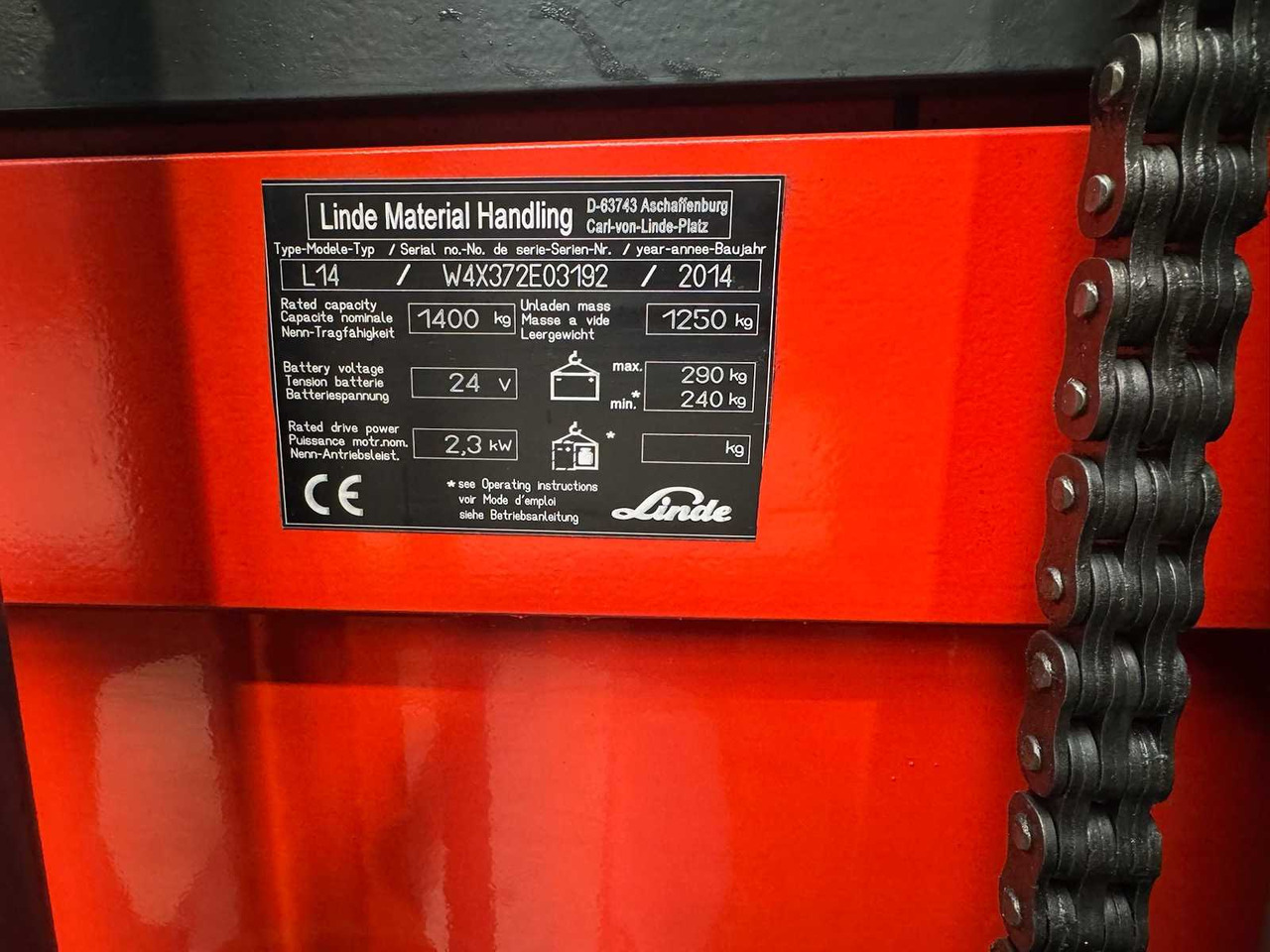 Вилочный погрузчик 2014 SERVICE +UVV 09/2026 LINDE L14 1.400KG TRIPLEX 470CM PALLET TRUCK ANT 1.982 HOURS: фото 18