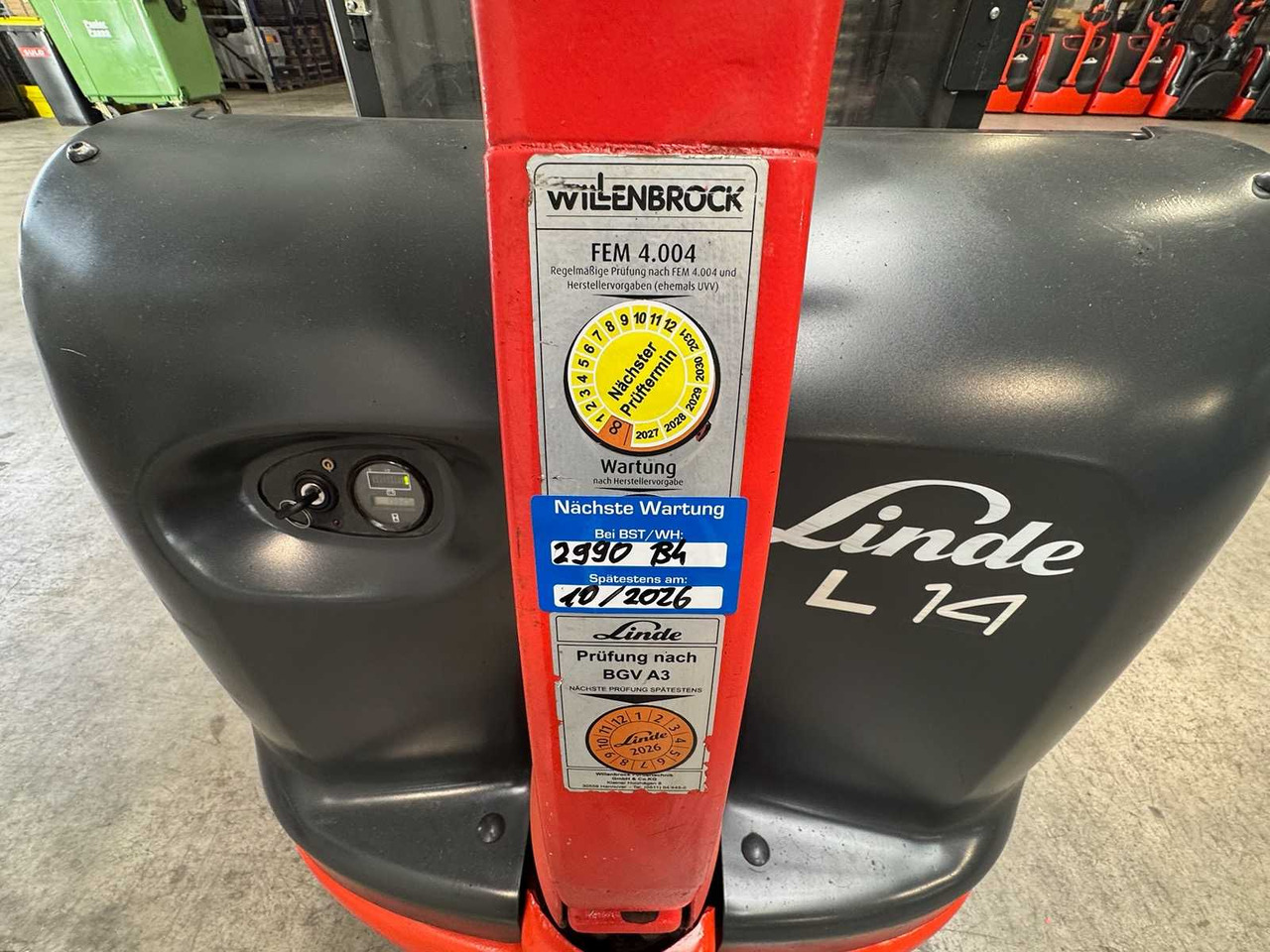 Вилочный погрузчик 2014 SERVICE +UVV 09/2026 LINDE L14 1.400KG TRIPLEX 470CM PALLET TRUCK ANT 1.982 HOURS: фото 17