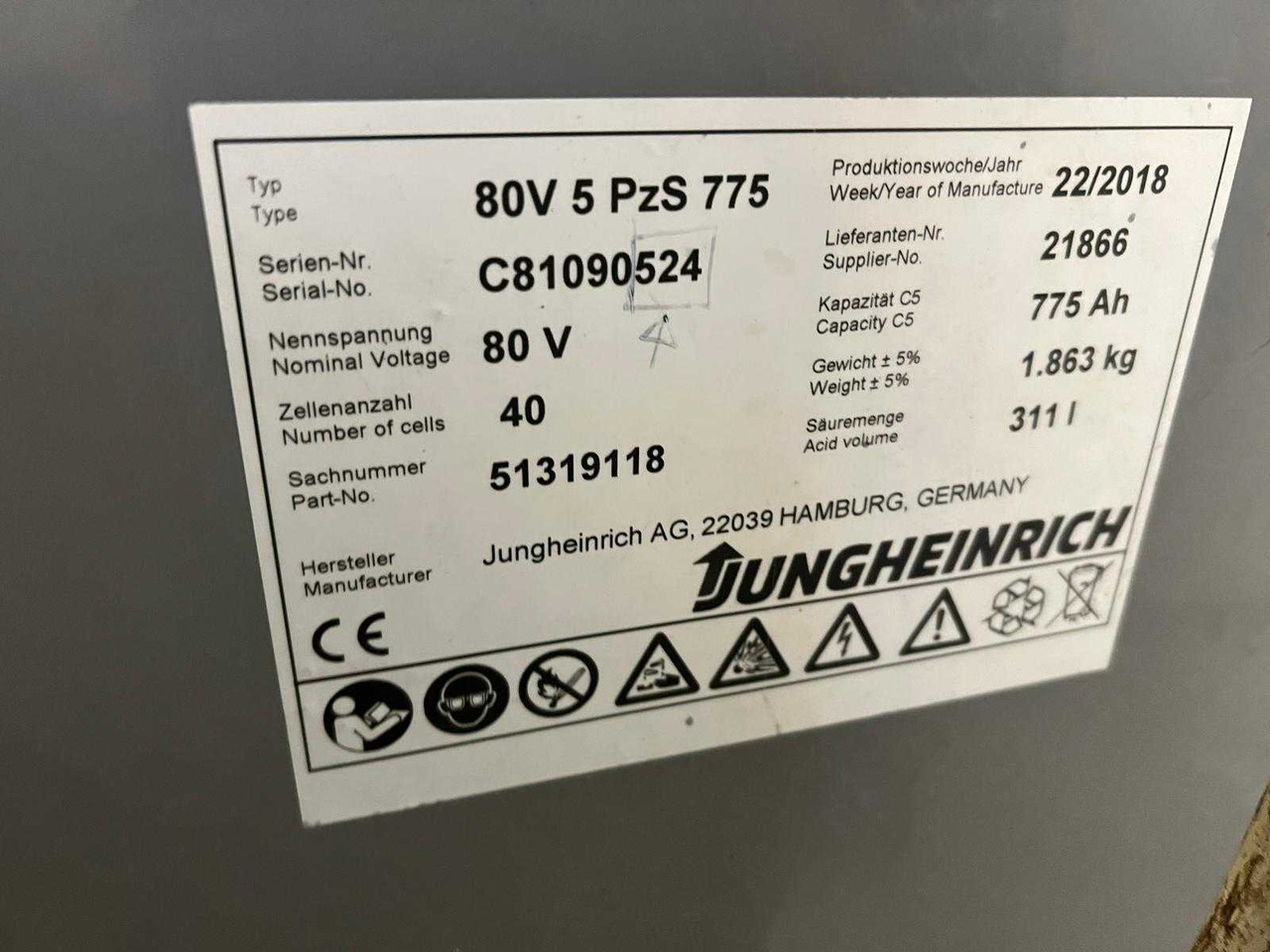 Вилочный погрузчик JUNGHEINRICH - EFG425K - FORKLIFT TRUCK: фото 9