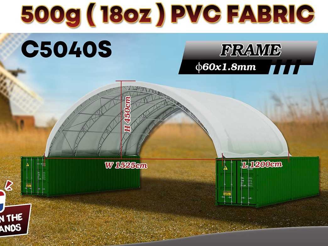 Rhino-Cross-Shelter C5040S 12x15,25x4,5 m - Резервуар для хранения: фото 2 Rhino-Cross-Shelter C5040S 12x15,25x4,5 m - Резервуар для хранения: фото 2