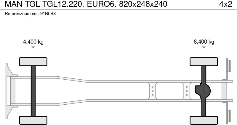MAN TGL TGL12.220. EURO6. 820x248x240 в лизинг MAN TGL TGL12.220. EURO6. 820x248x240: фото 16