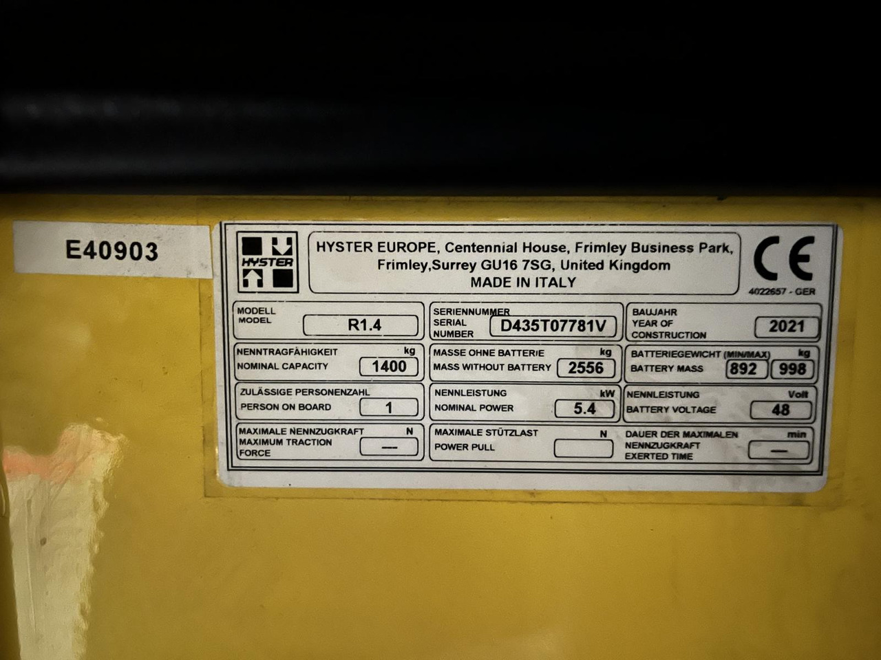 Ричтрак Hyster R1.4: фото 6