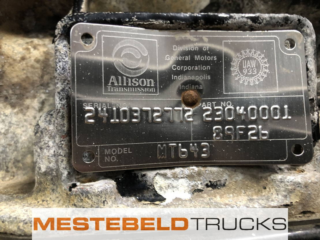DAF Versnellingsbak Allison MT643 - Коробка передач и запчасти для Грузовиков: фото 5 DAF Versnellingsbak Allison MT643 - Коробка передач и запчасти для Грузовиков: фото 5