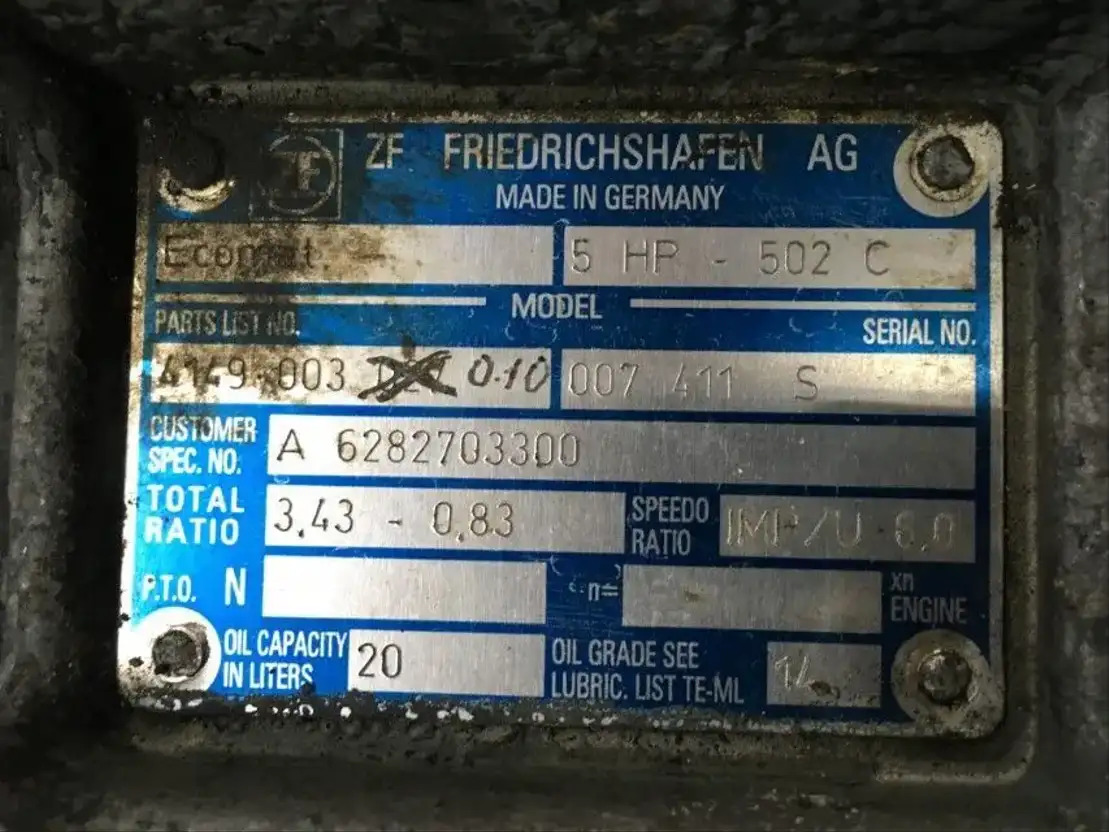 Mercedes-Benz Versnellingsbak 5HP502C  - Коробка передач и запчасти для Грузовиков: фото 5 Mercedes-Benz Versnellingsbak 5HP502C  - Коробка передач и запчасти для Грузовиков: фото 5