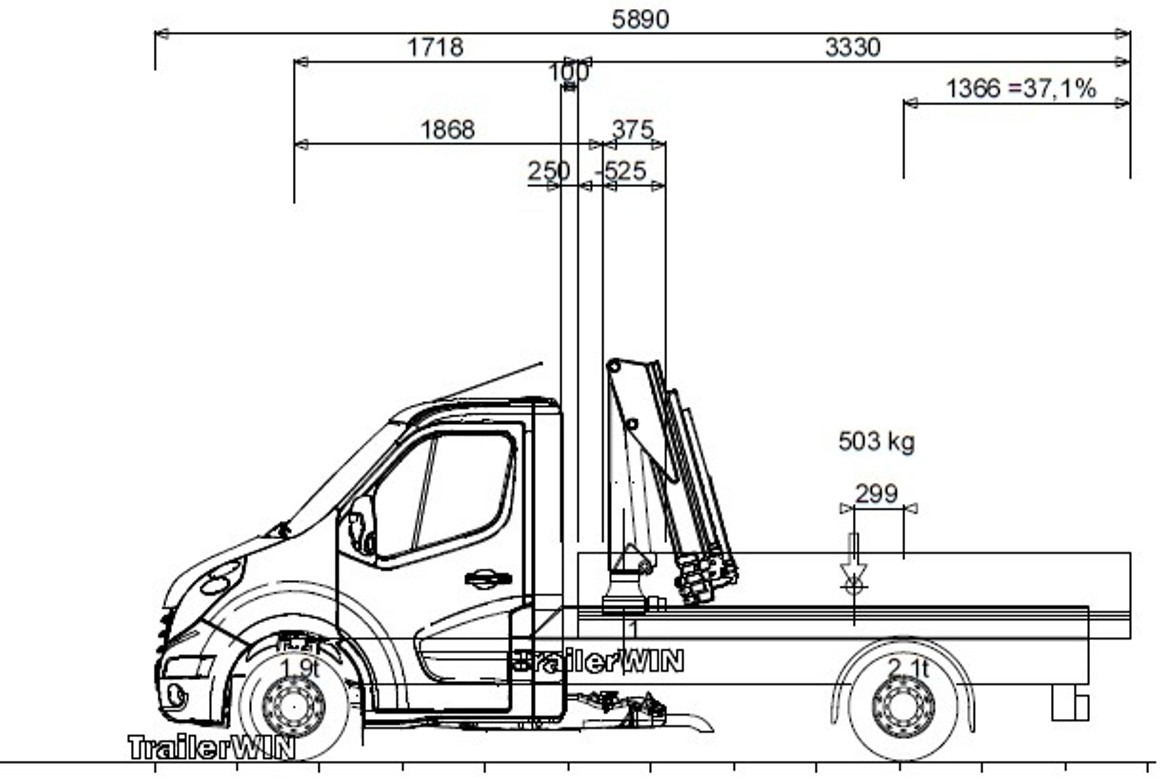 RENAULT Master L2H1 (neues Mod.) Alupritsche m. Kran - Малотоннажный бортовой грузовик: фото 1 RENAULT Master L2H1 (neues Mod.) Alupritsche m. Kran - Малотоннажный бортовой грузовик: фото 1