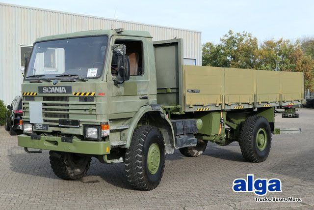 Scania P92HK 4x4, Allrad, Einzelbereifung, Klima, 40tkm - Грузовик бортовой/ Платформа: фото 1 Scania P92HK 4x4, Allrad, Einzelbereifung, Klima, 40tkm - Грузовик бортовой/ Платформа: фото 1