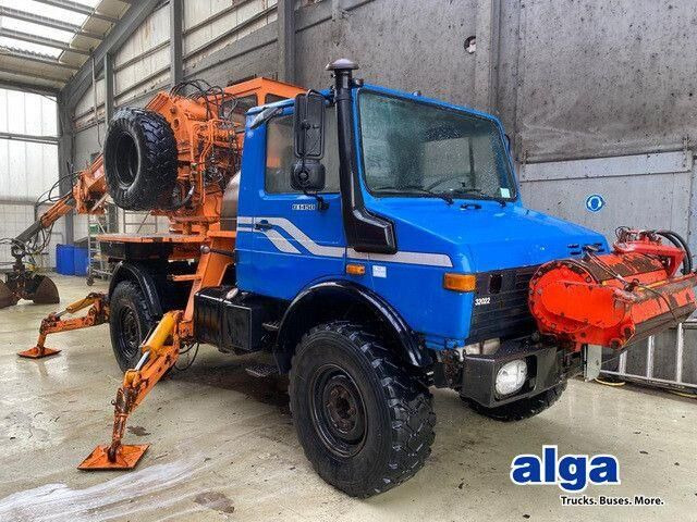 Unimog U 1450 4x4, Kran, Seilwinde - Строительная техника: фото 1 Unimog U 1450 4x4, Kran, Seilwinde - Строительная техника: фото 1