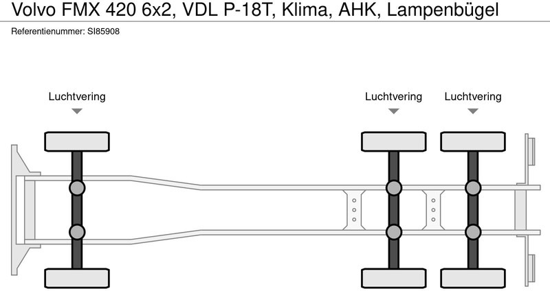 Volvo FMX 420 6x2, VDL P-18T, Klima, AHK, Lampenbügel в лизинг Volvo FMX 420 6x2, VDL P-18T, Klima, AHK, Lampenbügel: фото 20