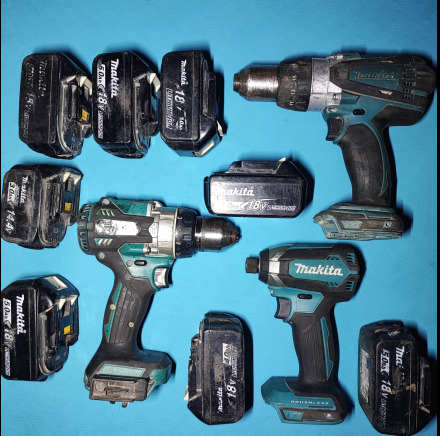 2x perceuses 18v MAKITA + Makita 18 Volt Tournevis à percussion - Строительное оборудование: фото 1 2x perceuses 18v MAKITA + Makita 18 Volt Tournevis à percussion - Строительное оборудование: фото 1