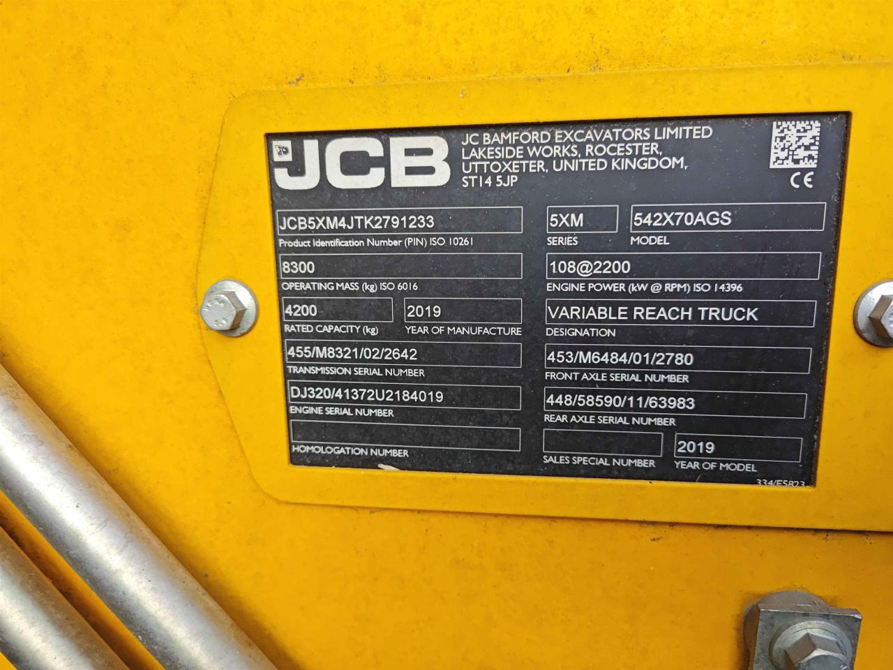 JCB 542-70 - Телескопический погрузчик: фото 4 JCB 542-70 - Телескопический погрузчик: фото 4
