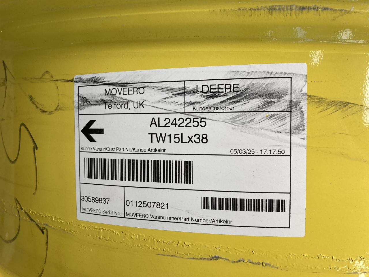 John Deere 15x38 - Шина для Сельскохозяйственной техники: фото 3 John Deere 15x38 - Шина для Сельскохозяйственной техники: фото 3