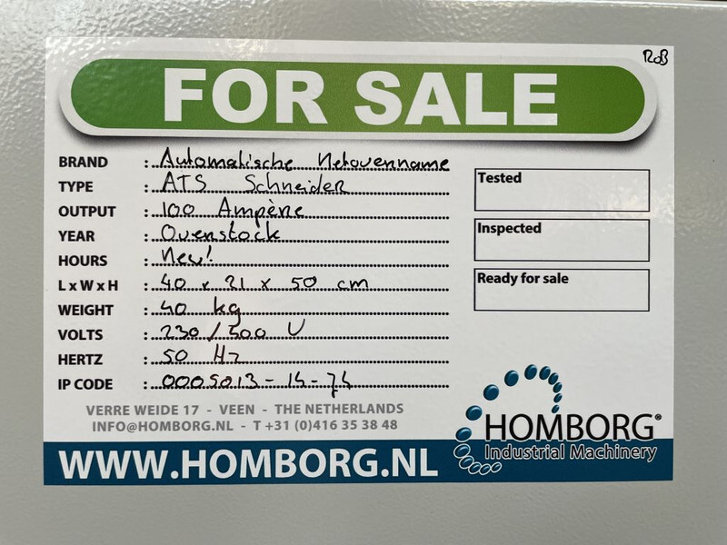 Новый Электрическая система для Строительной техники ATS Automatisch Netovername Paneel ATS 100 Ampere Overstock !: фото 9