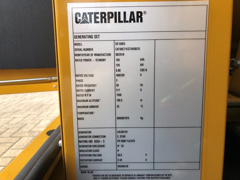 Caterpillar C7.1 150 kVA Supersilent generatorset - Электрогенератор: фото 4 Caterpillar C7.1 150 kVA Supersilent generatorset - Электрогенератор: фото 4