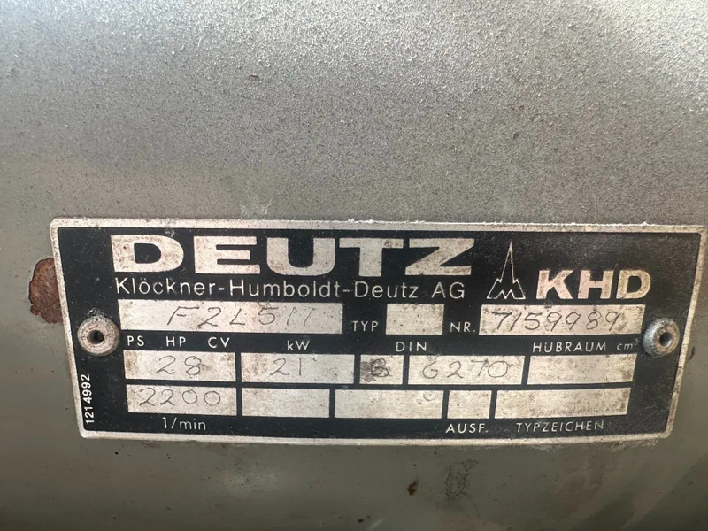 Deutz F2L 511 Diesel Compressor 21 kW 28 PK Air Compressor - Воздушный компрессор: фото 3 Deutz F2L 511 Diesel Compressor 21 kW 28 PK Air Compressor - Воздушный компрессор: фото 3