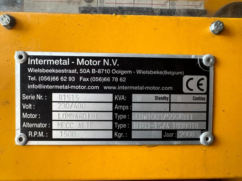 Himoinsa Lombardini LDW 1003 Mecc Alte Spa 9 kVA Supersilent generatorset in 8 ft container - Электрогенератор: фото 5 Himoinsa Lombardini LDW 1003 Mecc Alte Spa 9 kVA Supersilent generatorset in 8 ft container - Электрогенератор: фото 5