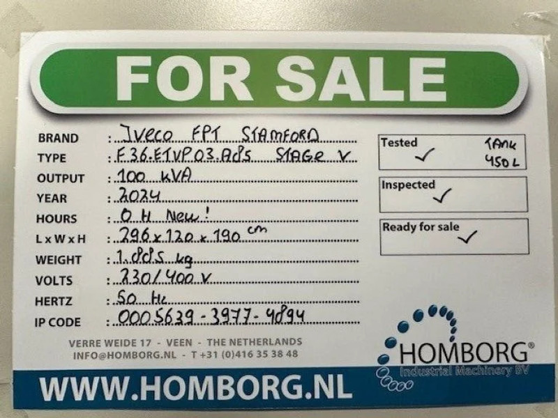 Iveco FPT Stage 5 Stamford 100 kVA Rental Silent generatorset Stage V New - Электрогенератор: фото 2 Iveco FPT Stage 5 Stamford 100 kVA Rental Silent generatorset Stage V New - Электрогенератор: фото 2