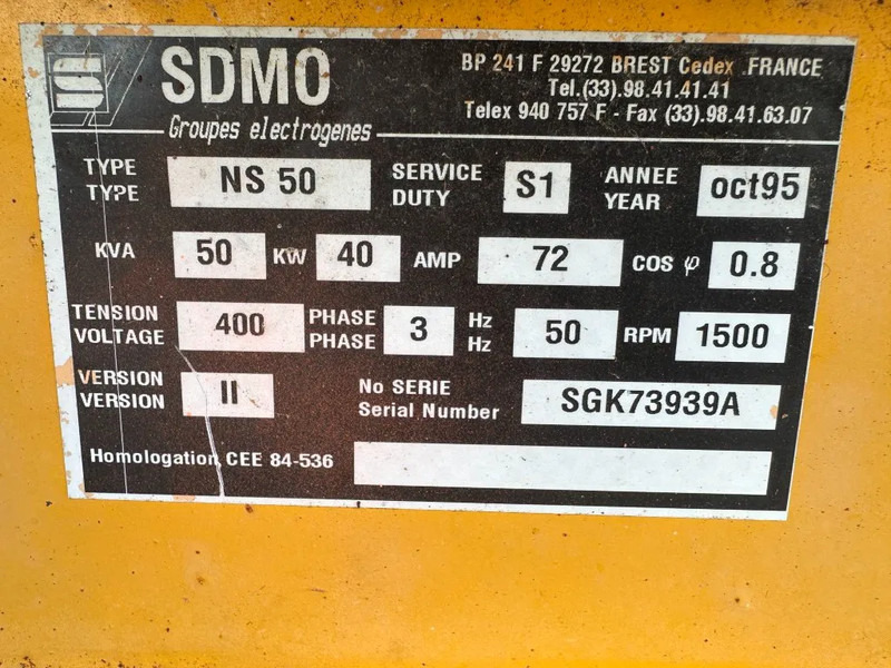 Электрогенератор SDMO Yanmar Leroy Somer 50 kVA noodstroom generatorset 328 hours !: фото 9 Электрогенератор SDMO Yanmar Leroy Somer 50 kVA noodstroom generatorset 328 hours !: фото 9