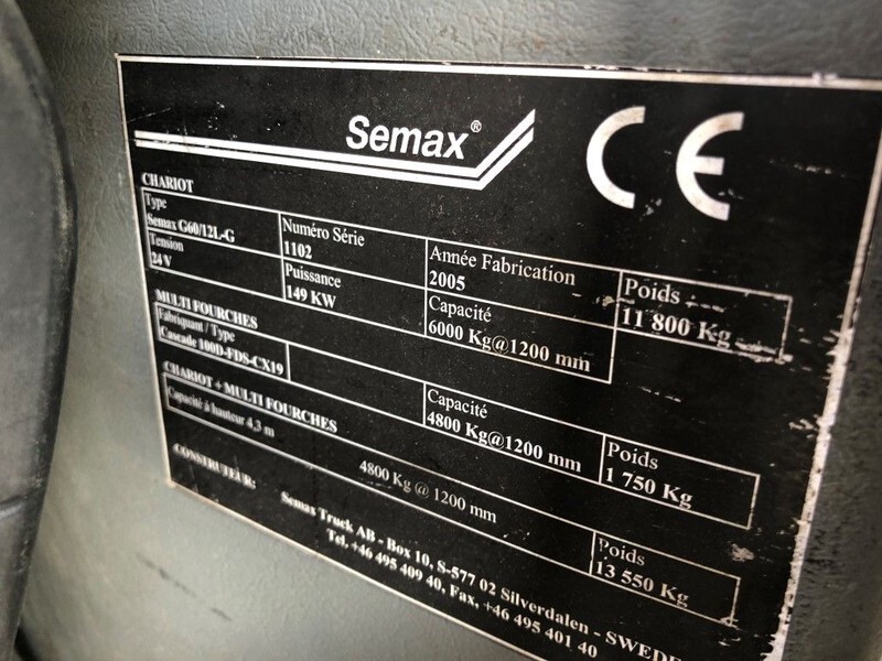 Semax Semax G60/12L-G 6 ton LPG Heftruck - Газовый погрузчик: фото 3 Semax Semax G60/12L-G 6 ton LPG Heftruck - Газовый погрузчик: фото 3