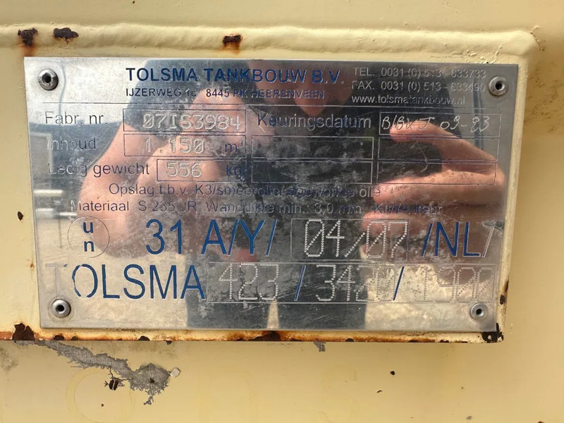 Tolsma Kiwa IBC 1150 liter Dieseltank Milieutank - Резервуар для хранения: фото 4 Tolsma Kiwa IBC 1150 liter Dieseltank Milieutank - Резервуар для хранения: фото 4