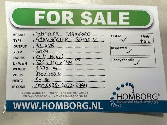 Yanmar Stage 5 Stamford 35 kVA Rental Silent Generatorset Stage V New ! - Электрогенератор: фото 2 Yanmar Stage 5 Stamford 35 kVA Rental Silent Generatorset Stage V New ! - Электрогенератор: фото 2