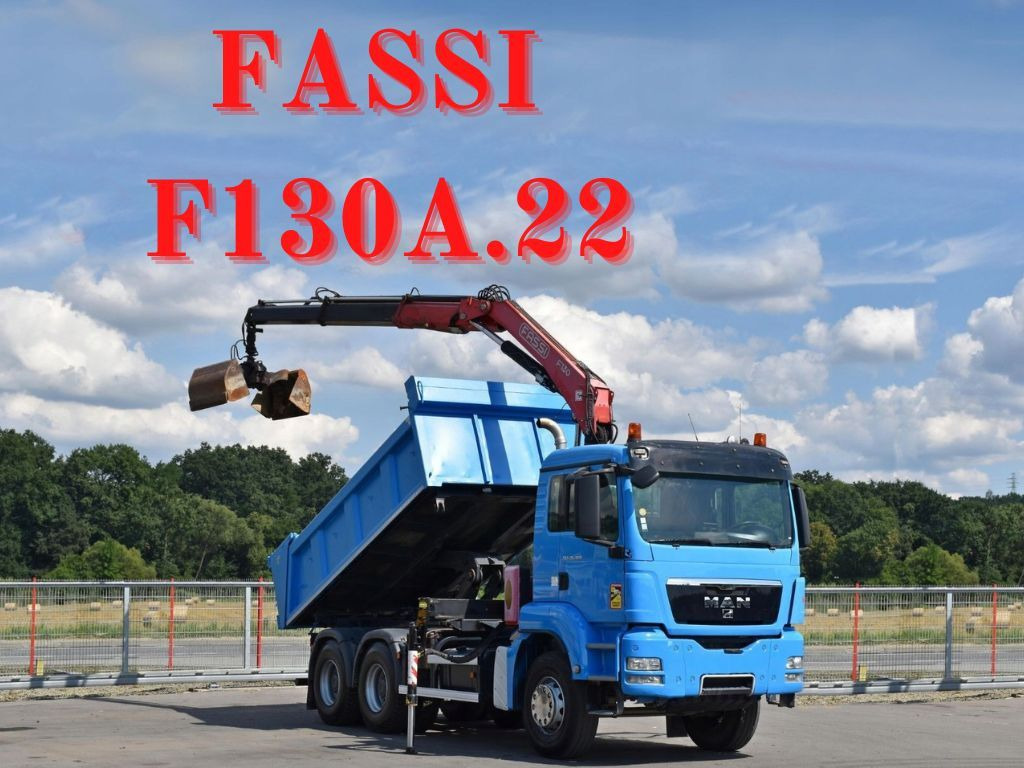 MAN TGS 26.400 Kipper 4,60m*PK F130A.22 + FUNK/6x4 MAN TGS 26.400 Kipper 4,60m*FASSI F130A.22 +FUNK/6x4 - Самосвал, Автоманипулятор: фото 1 MAN TGS 26.400 Kipper 4,60m*PK F130A.22 + FUNK/6x4 MAN TGS 26.400 Kipper 4,60m*FASSI F130A.22 +FUNK/6x4 - Самосвал, Автоманипулятор: фото 1