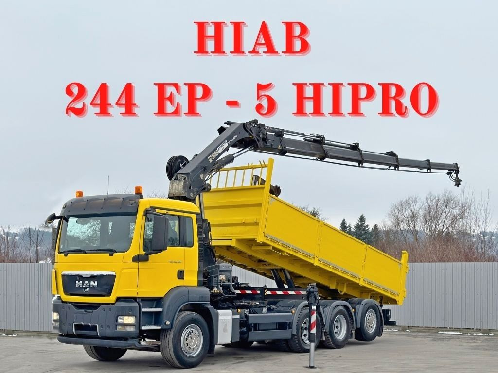MAN TGS 35.400 * HIAB 244 EP - 5 HIPRO + FUNK * 8x4 - Автоманипулятор: фото 1 MAN TGS 35.400 * HIAB 244 EP - 5 HIPRO + FUNK * 8x4 - Автоманипулятор: фото 1