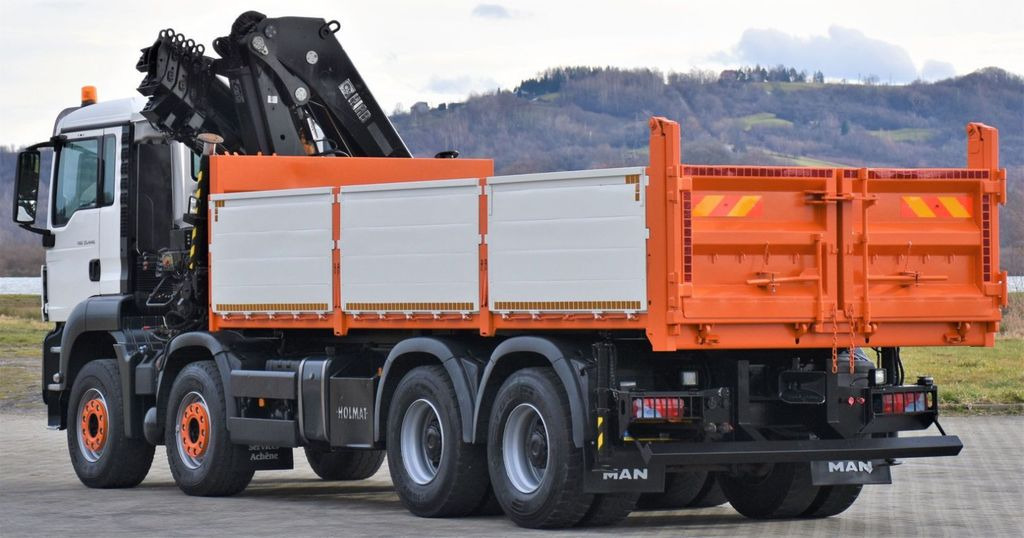 Самосвал, Автоманипулятор MAN TGS 35.440 * HIAB 322 EP-5HIPRO+FUNK / 8x4!: фото 7