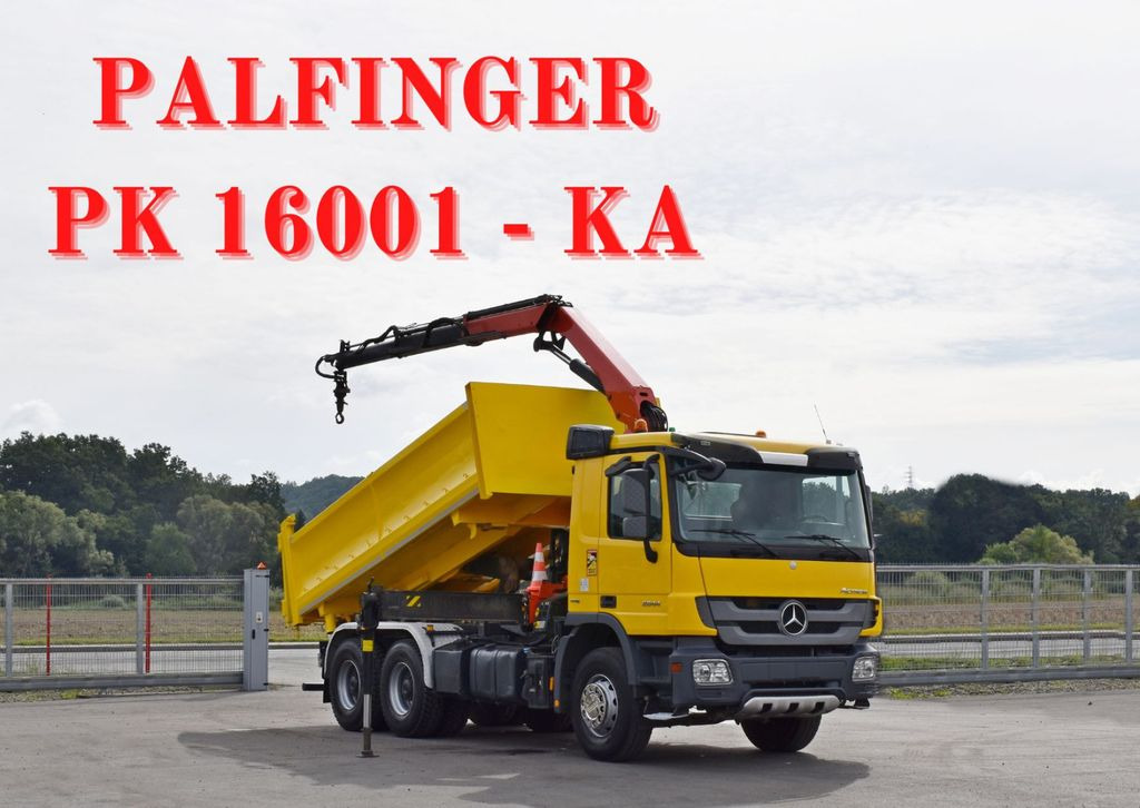 Mercedes-Benz ACTROS 2644 * PK 16001 - K A/FUNK * 6x4 - Самосвал, Автоманипулятор: фото 1 Mercedes-Benz ACTROS 2644 * PK 16001 - K A/FUNK * 6x4 - Самосвал, Автоманипулятор: фото 1
