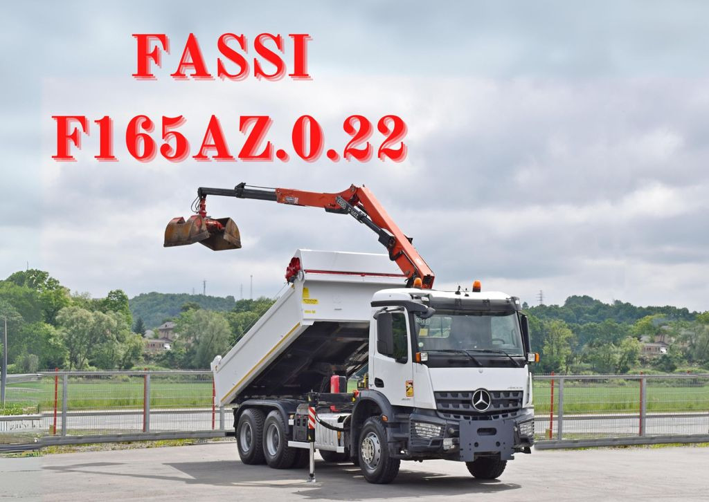 Mercedes-Benz AROCS 2635* FASSI F165AZ.0.22 + FUNK * 6x4 - Автоманипулятор, Самосвал: фото 1 Mercedes-Benz AROCS 2635* FASSI F165AZ.0.22 + FUNK * 6x4 - Автоманипулятор, Самосвал: фото 1