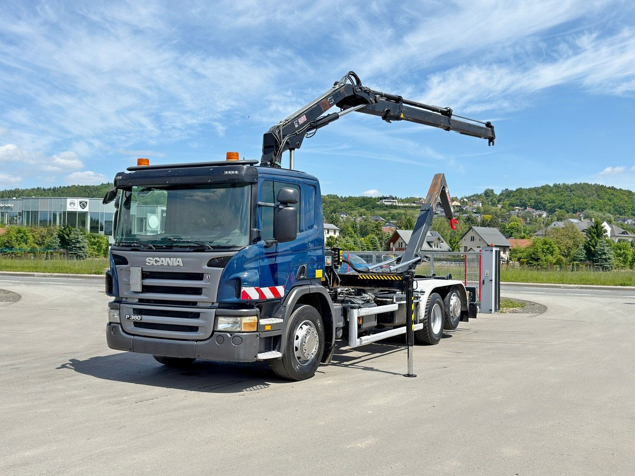 Scania P 360 * ABROLLKIPPER * HIAB 111 BS -2 HIDUO/FUNK - Крюковой мультилифт, Автоманипулятор: фото 2 Scania P 360 * ABROLLKIPPER * HIAB 111 BS -2 HIDUO/FUNK - Крюковой мультилифт, Автоманипулятор: фото 2