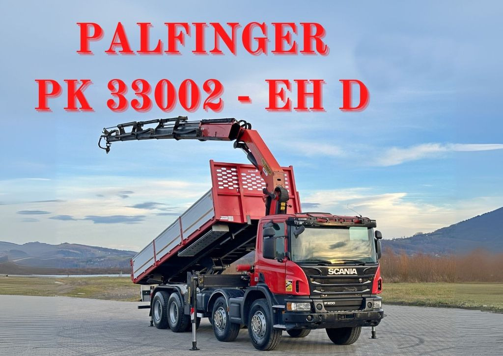 Scania P 400 Kipper 6,80 m * PK 33002-EH D + FUNK * 8x4 Scania P 400 Kipper 6,80 m * PK 33002-EH D + FUNK * 8x4 - Самосвал, Автоманипулятор: фото 1 Scania P 400 Kipper 6,80 m * PK 33002-EH D + FUNK * 8x4 Scania P 400 Kipper 6,80 m * PK 33002-EH D + FUNK * 8x4 - Самосвал, Автоманипулятор: фото 1