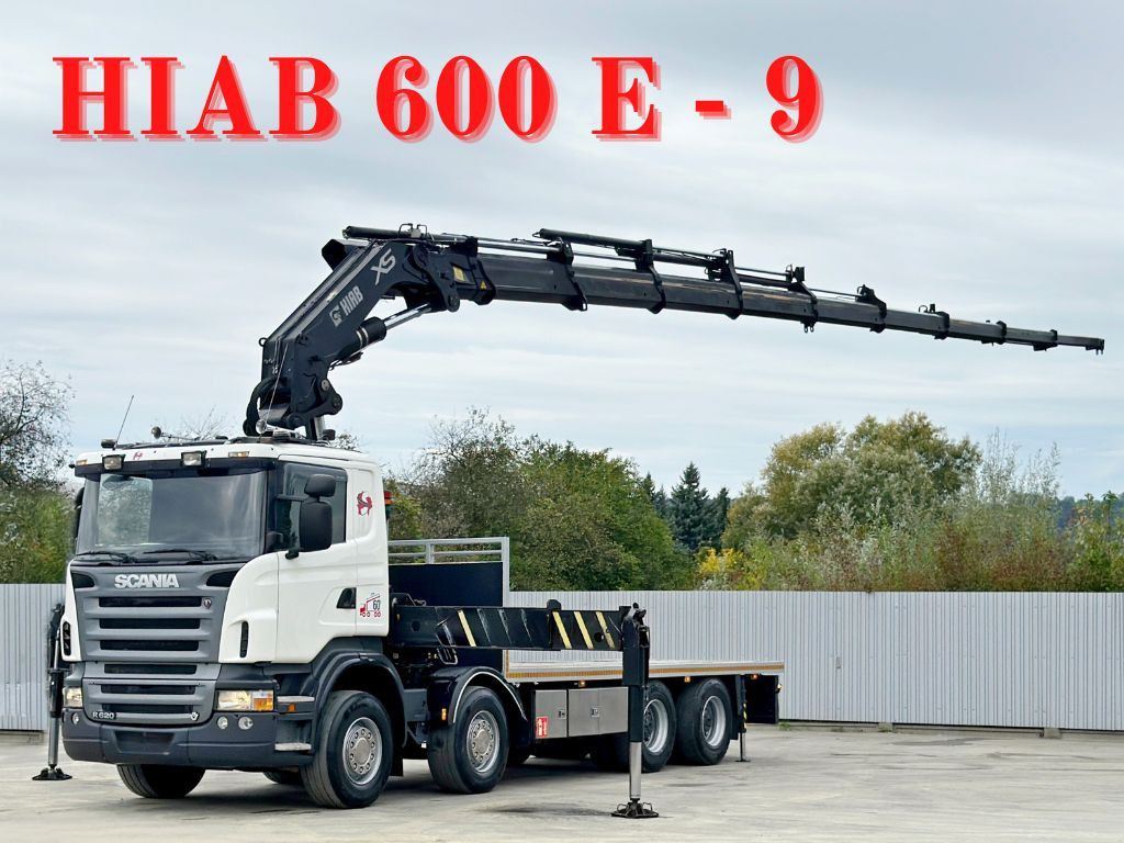 Scania R 620*PLATFORM 6,45m*HIAB 600 E - 9 + FUNK / 8x4 - Автоманипулятор: фото 1 Scania R 620*PLATFORM 6,45m*HIAB 600 E - 9 + FUNK / 8x4 - Автоманипулятор: фото 1