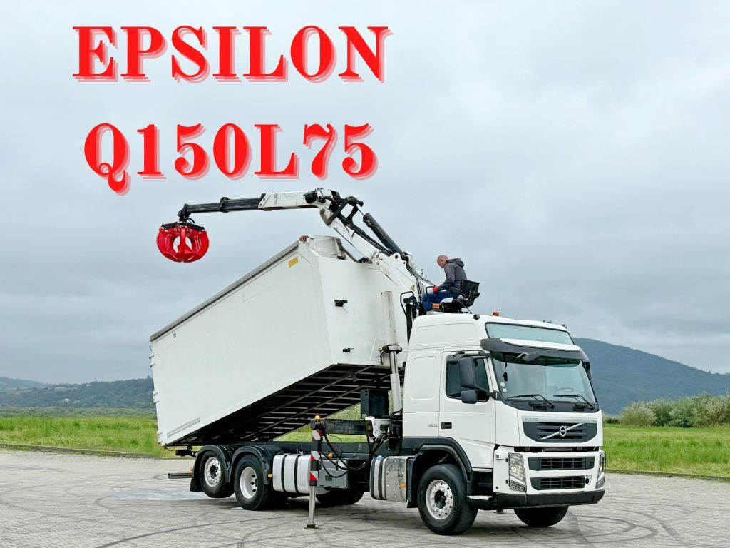Volvo FM 420 Kipper 6,20 m * EPSILON Q150L75 *TOP - Самосвал, Автоманипулятор: фото 1 Volvo FM 420 Kipper 6,20 m * EPSILON Q150L75 *TOP - Самосвал, Автоманипулятор: фото 1