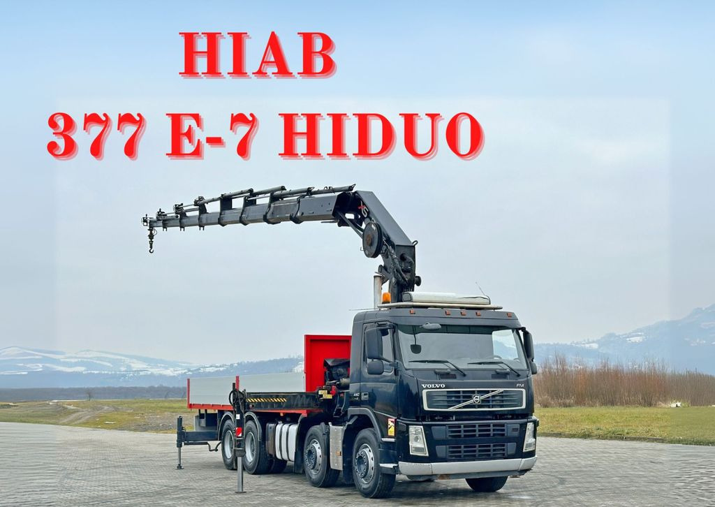 Volvo FM 440* HIAB 377 E-7 HIDUO + FUNK / 8x4 - Грузовик бортовой/ Платформа, Автоманипулятор: фото 1 Volvo FM 440* HIAB 377 E-7 HIDUO + FUNK / 8x4 - Грузовик бортовой/ Платформа, Автоманипулятор: фото 1
