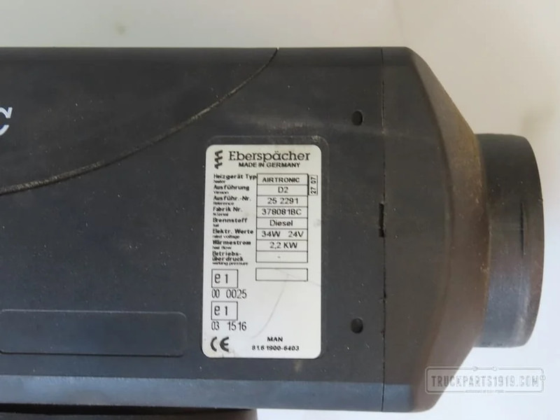 MAN Heating, Ventilation & AC Standkachel D2 - Отопление/ Вентиляция для Грузовиков: фото 2 MAN Heating, Ventilation & AC Standkachel D2 - Отопление/ Вентиляция для Грузовиков: фото 2