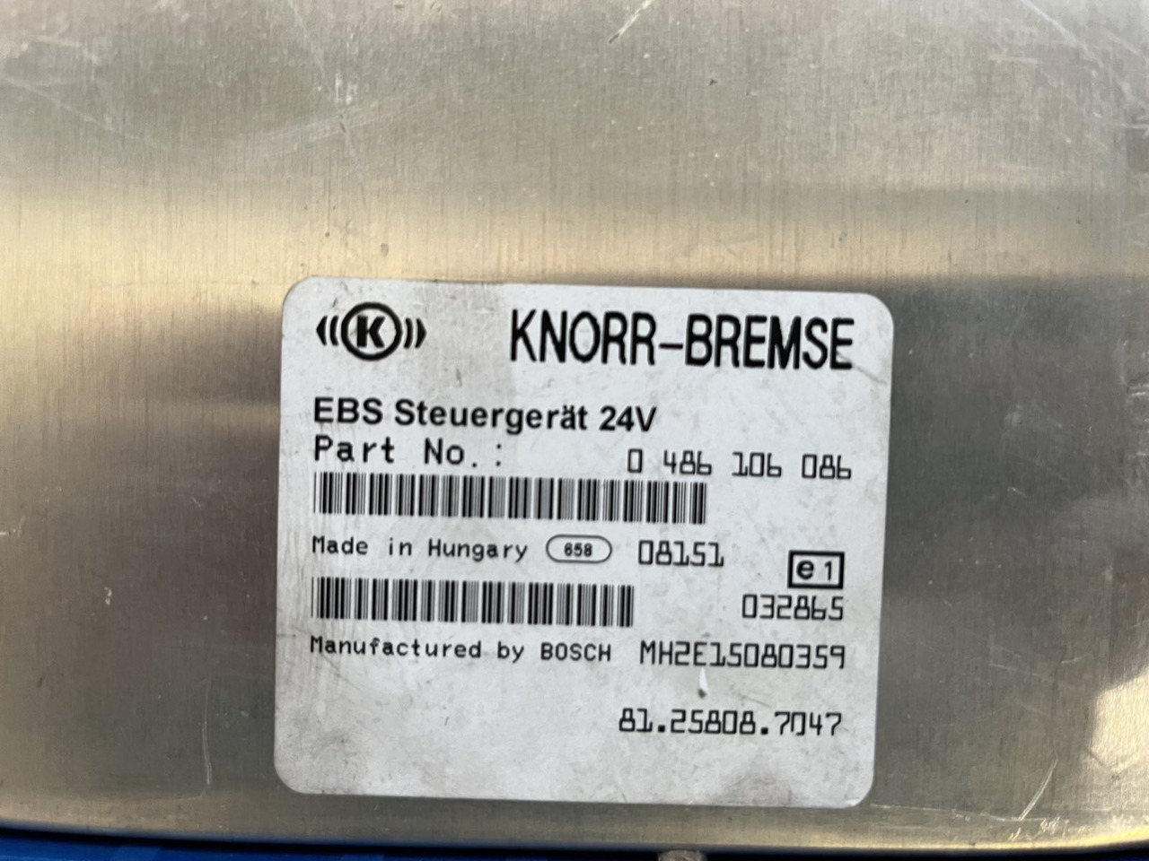 EBS ELECTRONICS BRAKE MAN TGA-TGX - Блок управления для Грузовиков: фото 4 EBS ELECTRONICS BRAKE MAN TGA-TGX - Блок управления для Грузовиков: фото 4