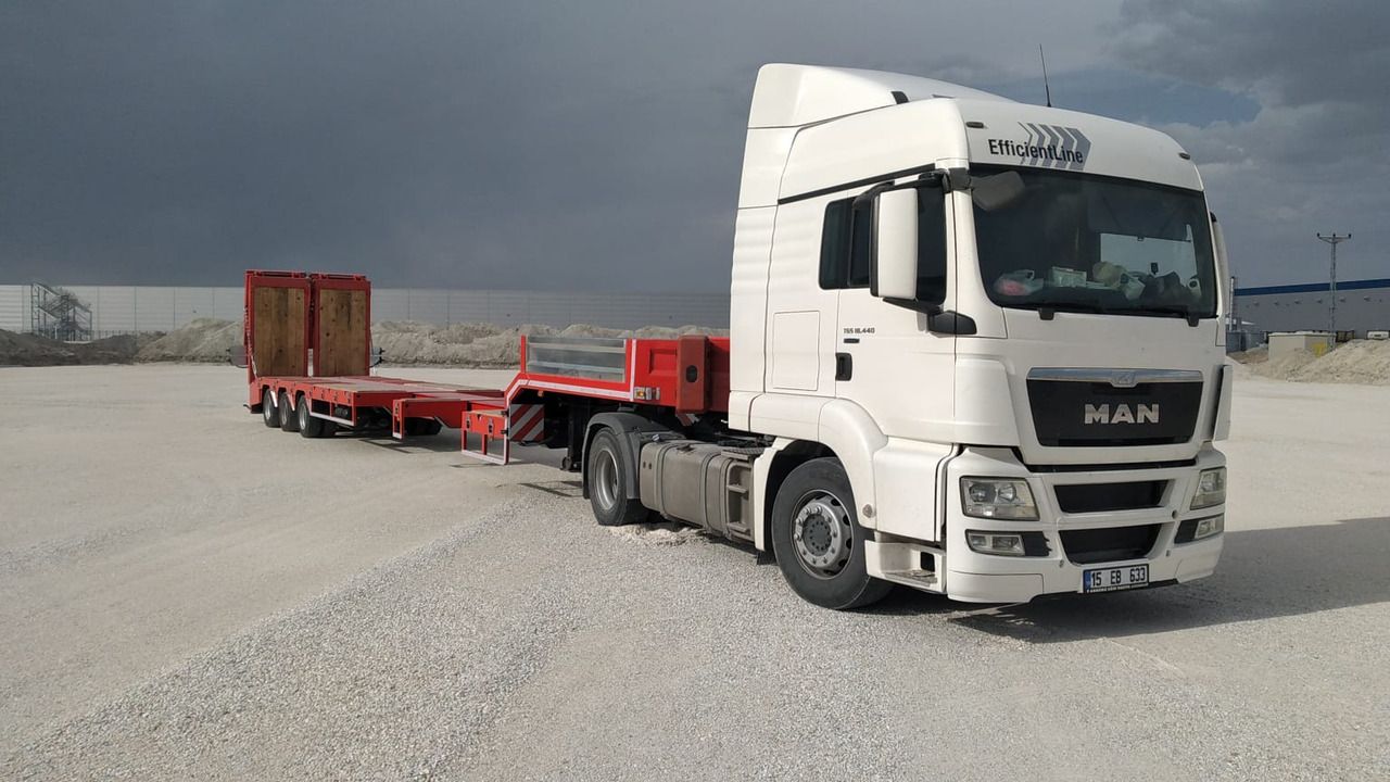Новый Низкорамный полуприцеп EMIRSAN 3 AXLE EXTENDABLE PLATFORM LOWBED: фото 11