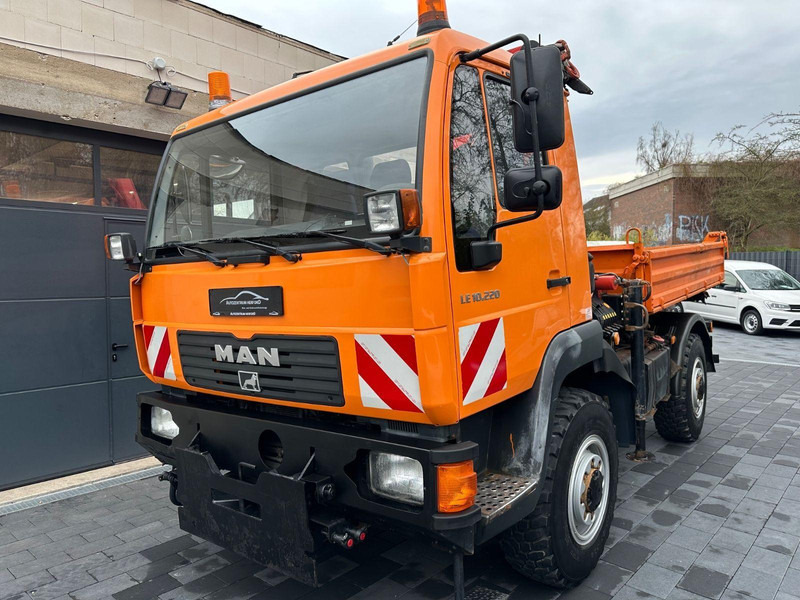 MAN LE 10.220 4X4 + Palfinger PK 6001 - Самосвал, Автоманипулятор: фото 1 MAN LE 10.220 4X4 + Palfinger PK 6001 - Самосвал, Автоманипулятор: фото 1
