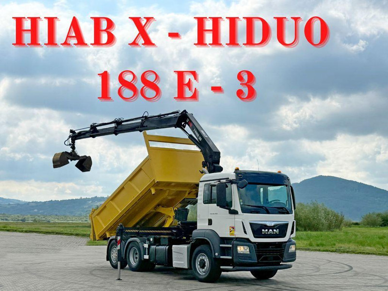 MAN TGS 26.400 * HIAB X-HIDUO 188 E-3 + FUNK * 6x4 - Самосвал, Автоманипулятор: фото 1 MAN TGS 26.400 * HIAB X-HIDUO 188 E-3 + FUNK * 6x4 - Самосвал, Автоманипулятор: фото 1