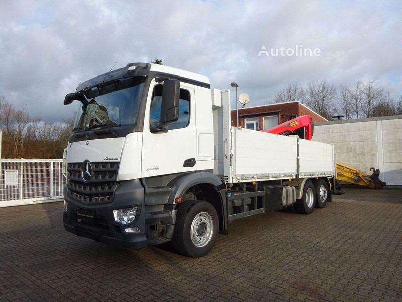 Mercedes-Benz 2648 - Flatbed+crane - Грузовик бортовой/ Платформа, Автоманипулятор: фото 1 Mercedes-Benz 2648 - Flatbed+crane - Грузовик бортовой/ Платформа, Автоманипулятор: фото 1