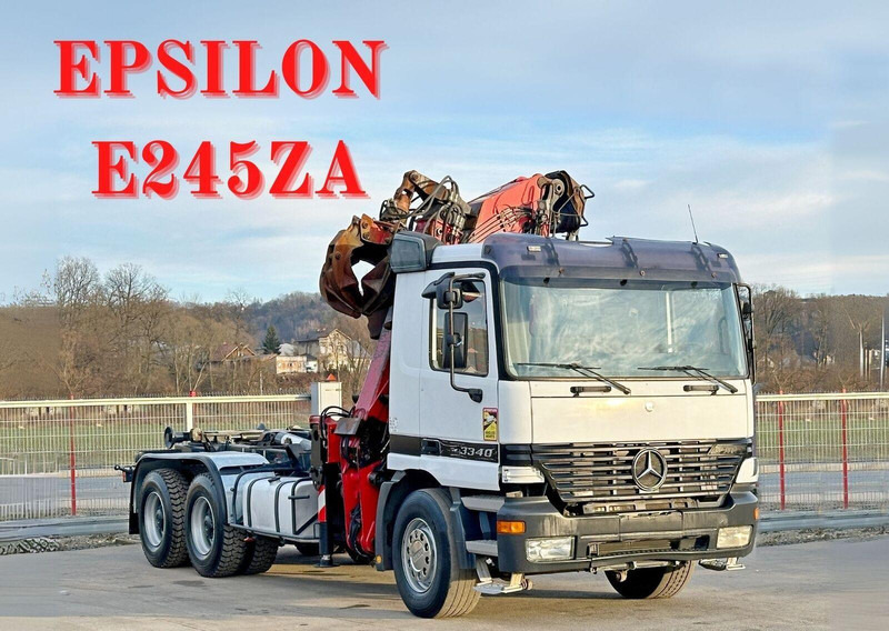 Mercedes-Benz ACTROS 3340 * ABROLLKIPPER * EPSILON E245ZA /6x4 - Крюковой мультилифт, Автоманипулятор: фото 1 Mercedes-Benz ACTROS 3340 * ABROLLKIPPER * EPSILON E245ZA /6x4 - Крюковой мультилифт, Автоманипулятор: фото 1