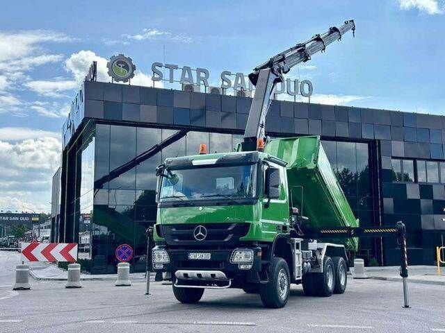 Mercedes-Benz ACTROS 3346 6x6 HIAB 244EP-4 Crane Kipper - Самосвал, Автоманипулятор: фото 1 Mercedes-Benz ACTROS 3346 6x6 HIAB 244EP-4 Crane Kipper - Самосвал, Автоманипулятор: фото 1
