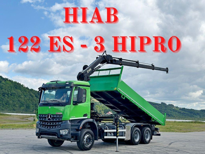 Mercedes-Benz AROCS 2636 * HIAB 122 ES - 3 HIPRO * 6x4 - Самосвал, Автоманипулятор: фото 1 Mercedes-Benz AROCS 2636 * HIAB 122 ES - 3 HIPRO * 6x4 - Самосвал, Автоманипулятор: фото 1