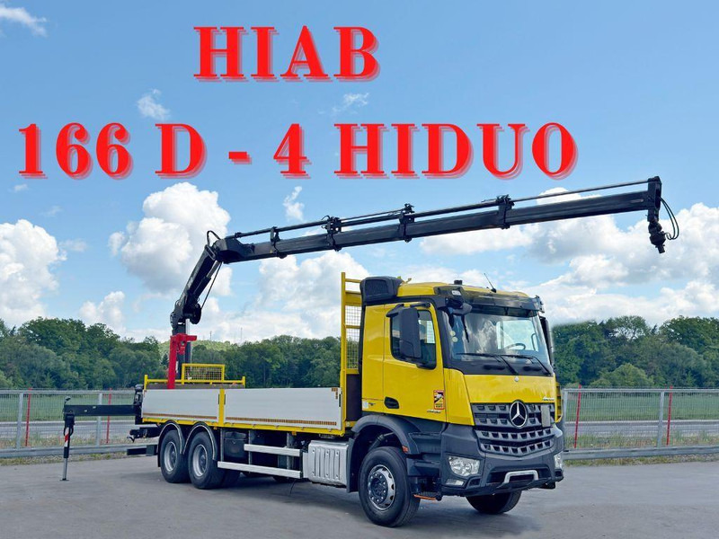 Mercedes-Benz AROCS 2636 *HIAB 166 D-4 HIDUO + FUNK* 6x4 - Грузовик бортовой/ Платформа, Автоманипулятор: фото 1 Mercedes-Benz AROCS 2636 *HIAB 166 D-4 HIDUO + FUNK* 6x4 - Грузовик бортовой/ Платформа, Автоманипулятор: фото 1