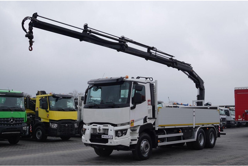 Renault C 380 / 6x4 / SKRZYNIOWY 6,6 m / + HDS HIAB 188 x-hiduo wysów: 1 - Грузовик бортовой/ Платформа, Автоманипулятор: фото 2 Renault C 380 / 6x4 / SKRZYNIOWY 6,6 m / + HDS HIAB 188 x-hiduo wysów: 1 - Грузовик бортовой/ Платформа, Автоманипулятор: фото 2
