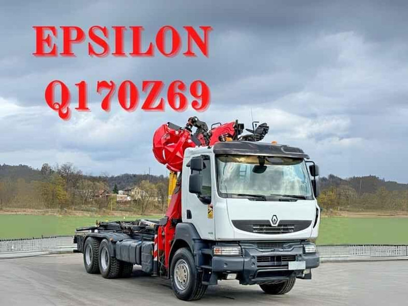 Renault KERAX 460 DXI * ABROLLKIPPER * EPSILON Q170Z69 * 6x4 - Крюковой мультилифт, Автоманипулятор: фото 1 Renault KERAX 460 DXI * ABROLLKIPPER * EPSILON Q170Z69 * 6x4 - Крюковой мультилифт, Автоманипулятор: фото 1