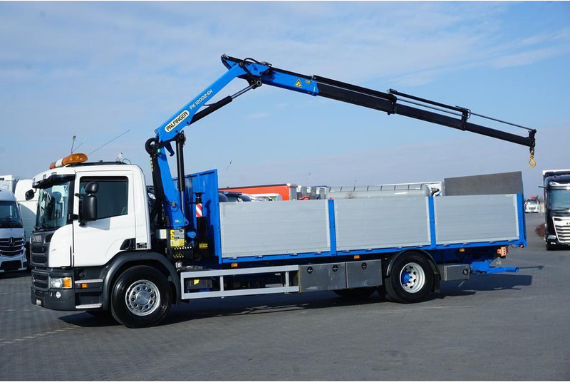 Scania P 250 / ACC / SKRZYNIOWY + HDS + WINDA / PALFINGER PK 12 002 - E - Грузовик бортовой/ Платформа, Автоманипулятор: фото 3 Scania P 250 / ACC / SKRZYNIOWY + HDS + WINDA / PALFINGER PK 12 002 - E - Грузовик бортовой/ Платформа, Автоманипулятор: фото 3